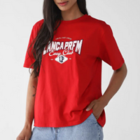 Camiseta Lança Perfume Reta Easy Club Vermelha