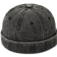 Yisam Vintage Dome Hat Chapéu Feijão De Marinheiro De Cor Sólida