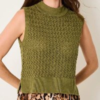 Colete de Tricot Ponto Vazado