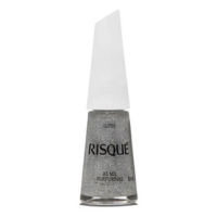 Esmalte Risqué Glitter Prata As Mil Purpurinas 8ml