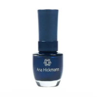 Esmalte Ana Hickmann Cheguei de Azul 9ml Azul Metálico Escuro, Brilho Inten