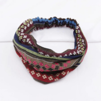 1 Peça Faixa Larga Camuflada Estilo Étnico Acessório De Cabelo Para Mulhere