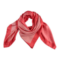 Lenço Echarpe Acetinado Vermelho Leve Tendência Moda Verão