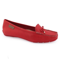 Sapato Mocassim feminino Bottero 330901 Couro BOTINDOOR - Vermelho