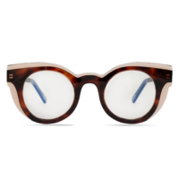 Nina - Demi Ruivo + Marrom Cristal