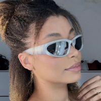 2026 Swag Y2K Cyberpunk Óculos De Sol Prata Preto Prateado Homens Mulheres