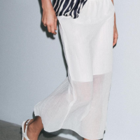 SAIA MIDI SEMITRANSPARENTE ZW COLLECTION