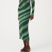 Saia Dupla Tule Estampa Floresta