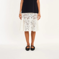 Saia renda nos off-white