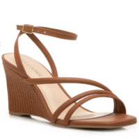 Anabela Marrom Texturizada Salto