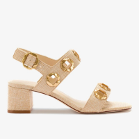 Sandália Milan Ráfia Bege