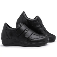 Sapato tênis Feminino Ortopédico Salto Anabela Confort Dores - Skalvin