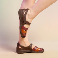 sandália ortopédica feminina chinelo anatômica plataforma anabella confort