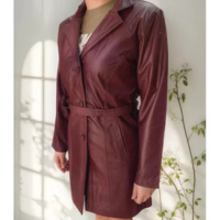 Sobretudo Feminino Couro Legitimo 100%