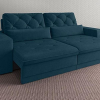 Sofá 5 Lugares Net Royale Assento Retrátil E Reclinável Royal 2,50m (l)