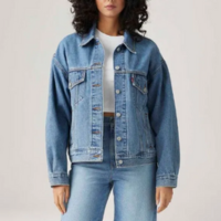 Jaqueta Jeans Levi\'s® 90\'s Trucker Lavagem Média