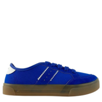 Tênis Moleca Feminino Lona Casual Conforto 5667147 - Azul Royal+Branco