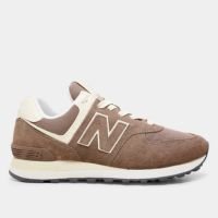Tênis Couro New Balance 574 V\'2 Feminino - Marrom