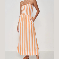 Vestido Midi Lia Listrado