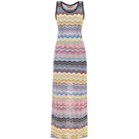 Vestido Longo Com Chevron