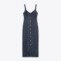 VESTIDO Z1975 MIDI DENIM DE ALÇAS