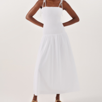 Vestido Algodão Cropped Lastex