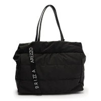 Bolsa Shopping Arezzo Brizza Nylon Gigi Grande Com Chaveiro Cor Preta Desen