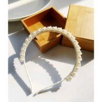 Arco Tiara Pedraria e Perola Adulto Feminino