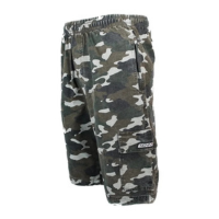 Bermuda Sarja Brim Camuflada Militar Cargo 5 bolsos Cordão Elástico Masculi