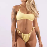 Biquíni Asa Delta Cortininha Fio Frente Única Amarração - Diluxo