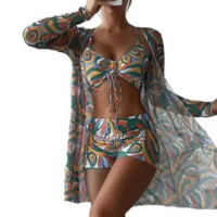 Biquini com Short e Saída Praia 408-BI - Nuwa Marte