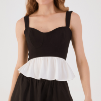 Blusa Busto Estruturado Peplum