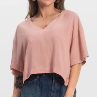 Blusa Feminina Tecido em Viscose Infinita Cor Rosa - Rosa