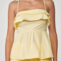 Blusa Peplum Blink Com Babados Cornish