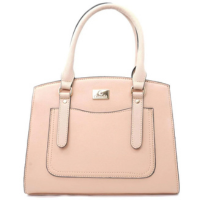 Bolsa Casteliê Casual Detalhes Recortes Feminina - Rosa Claro - Único - Ros