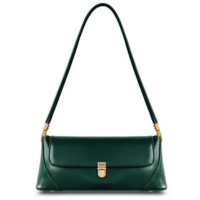 Bolsa de ombro Cuiab, bolsa verde vintage feminina