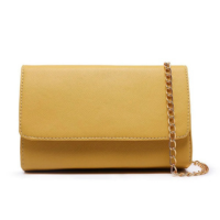 Bolsa Feminina Clutch Pequena Amarela De Mão De Ombro CM SHOES Amarelo