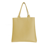 Bolsa Feminina de Ombro Tipo Sacola Amarela