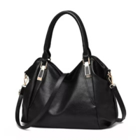 Bolsa Feminina Grande Preto Tiracolo Blogueira Casual Trabalho - Riohome