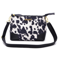 Bolsa Feminina Pequena com Estampa Cow (Vaca) Tendência