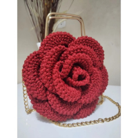 Bolsa Flor de Crochê