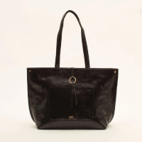 Bolsa grande com argola - PRETA