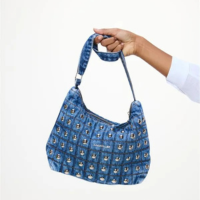 Bolsa Jeans com Tachas