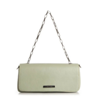 Bolsa Couro Baguete Verde