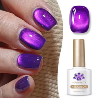 BORN PRETTY Azul Roxo Olhos De Gato Gel Magnético Esmalte Verão Cor Quente