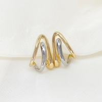 Brinco Argola Orgânica Dois Banhos