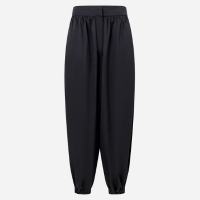 Calça Balloon com Elástico na Barra e Bolsos Preto