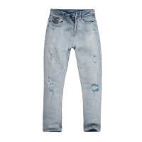 CALÇA FEMININA JEANS MOM COM RASGOS