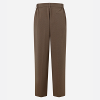 Calça Reta em Alfaiataria Xadrez Marrom