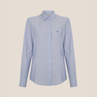 Camisa Slim Fit Jacquard Dudalina Feminina